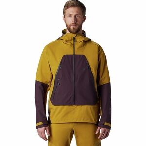 Mountain Hardwear Men's Gold and Purple Ski Jacket XXL